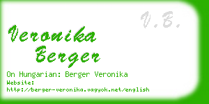 veronika berger business card